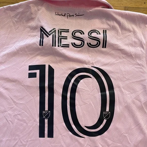 Inter‎ Miami CF Jersey Shirt Mens Large MLS Soccer Messi #10 Adidas AEROREADY